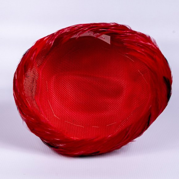 Modern Miss Vintage Velvet & Feather Hat - Picture 6 of 8